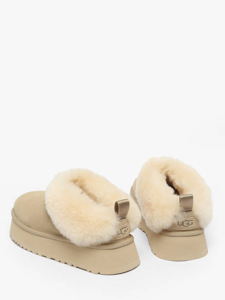 Enkellaarsjes Met Platformzool Uit Leder Ugg Beige accessoires 1171393 ander zicht 2